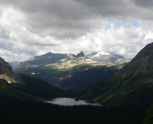 Palliser Pass (2015) Burstall Pass Viewpoint towards Leman Lake